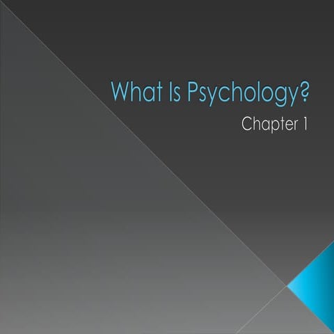 What Is Psychology