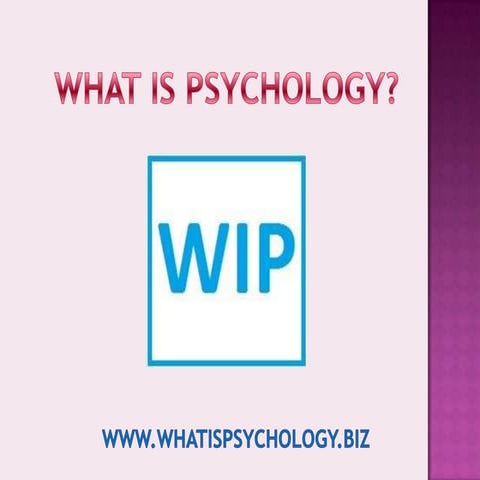 Psych 101 - Introduction to Psychology - Lecture 1