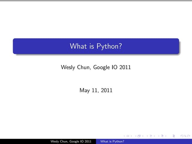 What is Python?