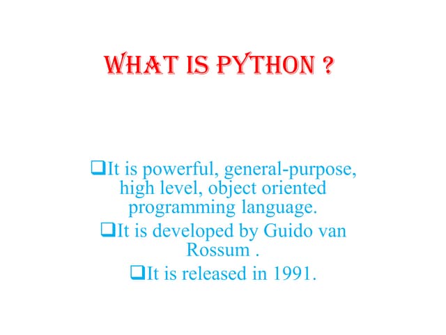 What is Python.pdf