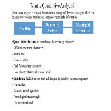 What is Quantitative Analysis for global perspective | PPTX
