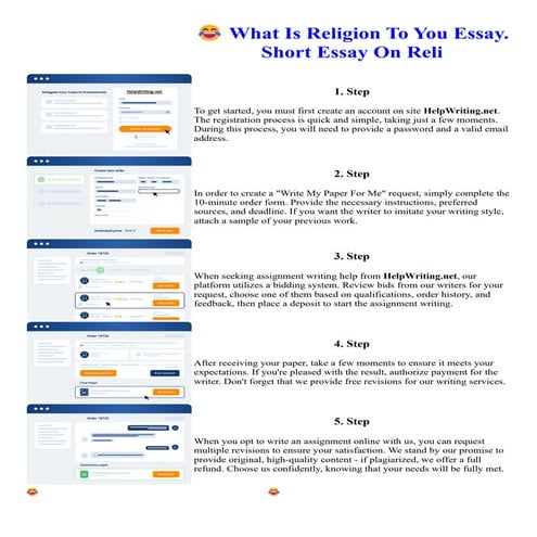 What Is Religion To You Essay. Short Essay On Reli