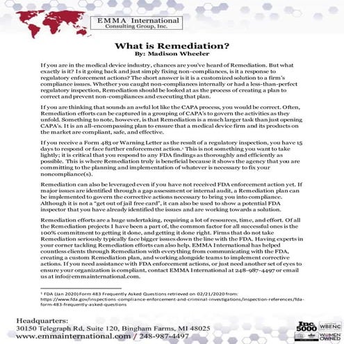 What is Remediation?