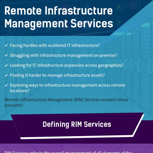 What is Remote Infrastructure Management Services (RIMS)?