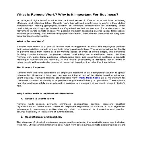 What Is Remote Work_ Why Is It Important For Business.pdf