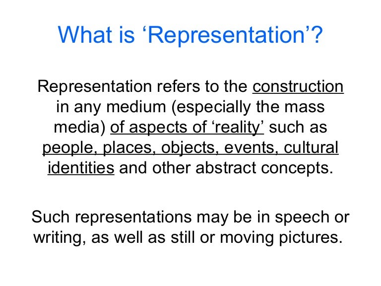 What Is Representation