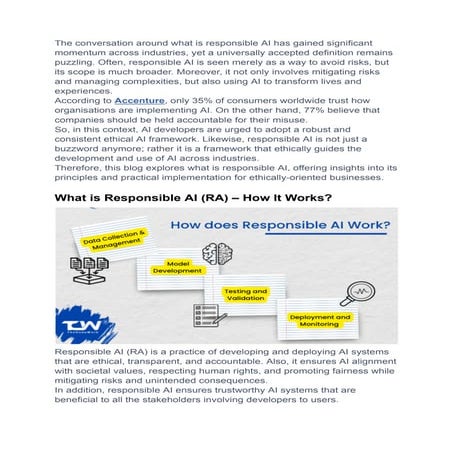 Responsible AI: AI that benefits society ethically