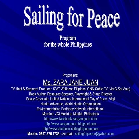 Sailing for Peace Philippines