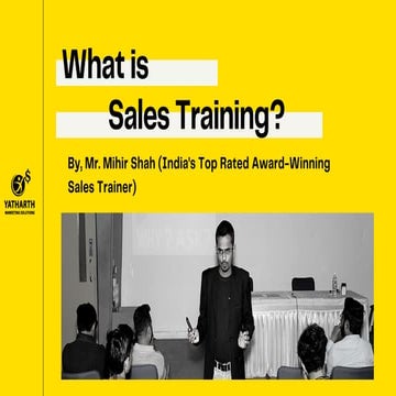 What is Sales Training?