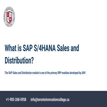 What is SAP S_4HANA Sales and Distribution_.pptx