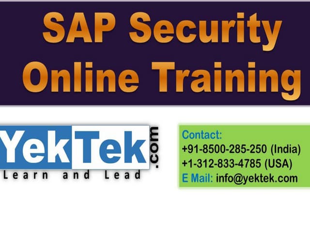 What is sap security