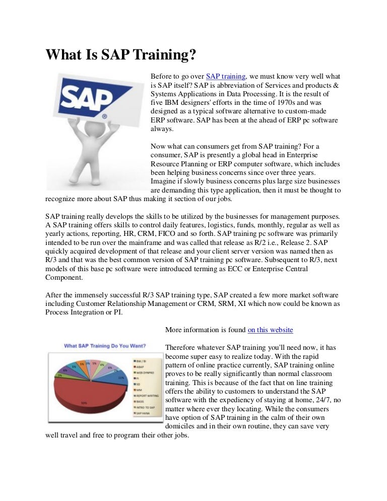 What is sap training
