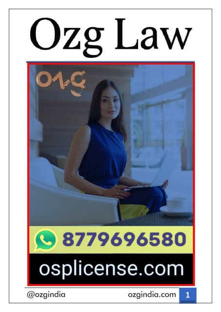 What is Saral Sanchar Portal? - Osp License / Compliance Consultant, Ozg Law,...