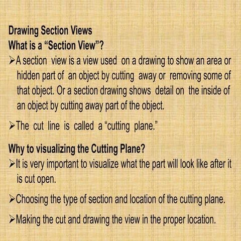 What is section views