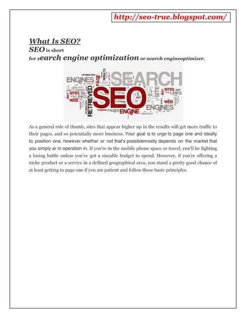 What is SEO