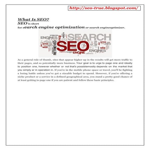 What is SEO