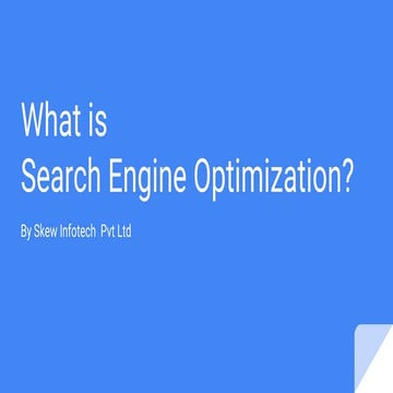 What is SEO ? 