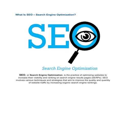What is SEO - Understand the Fundamentals | PPT