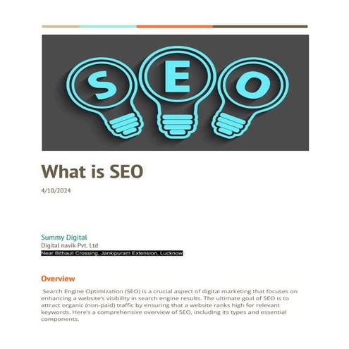 What is Search Engine Optimization (SEO)