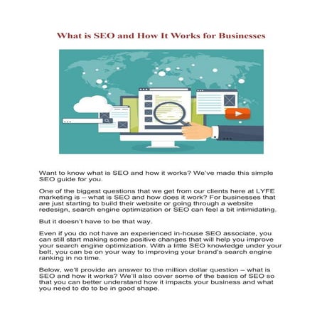 What is seo and how it works for businesses