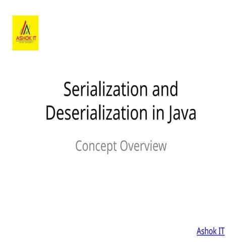 Serialization and Deserialization in Java – Complete Concept Explained ...