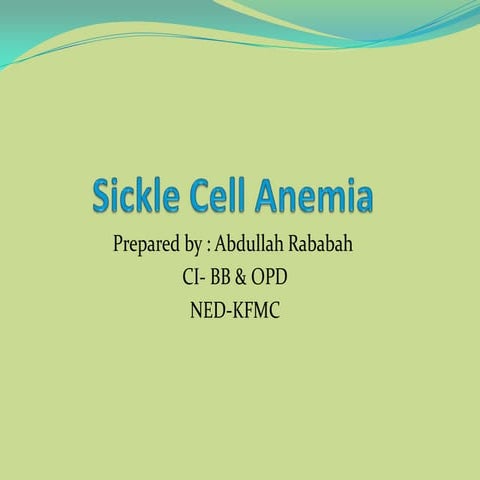 What is sickle cell anemia