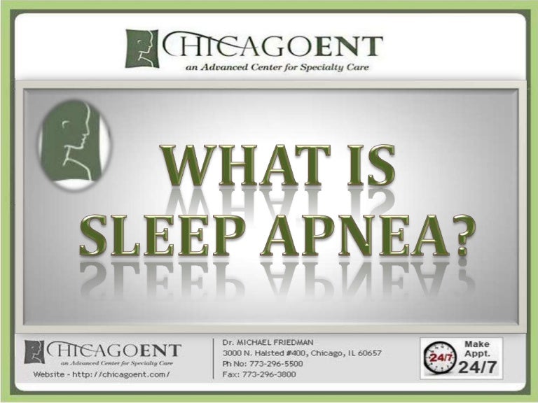 WHAT IS SLEEP APNEA BY CHICAGO ENT