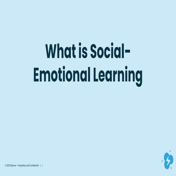 What is social emotional learning