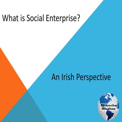 What is social enterprise an irish perspective