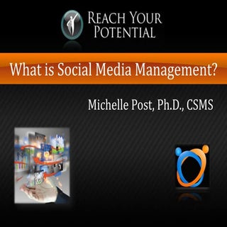 #3RdTT_What is social media managem...