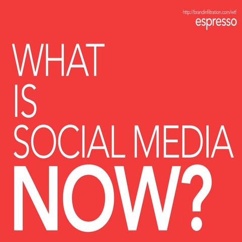 What is social media NOW?
