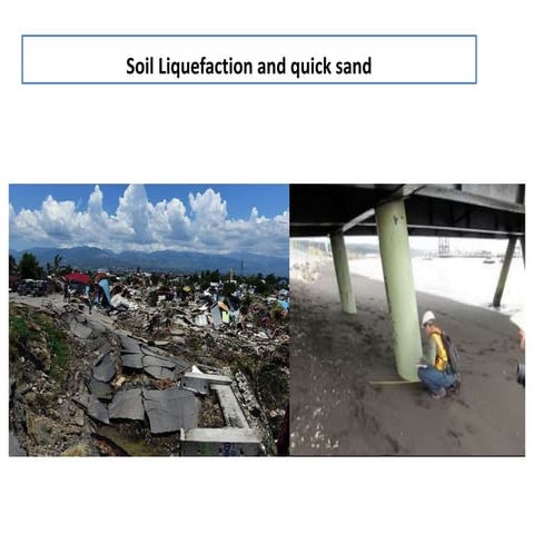 soil liquefaction and quicksand condition