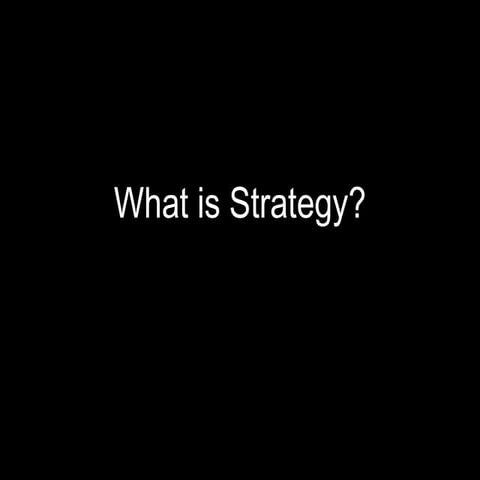 What isnstrategy