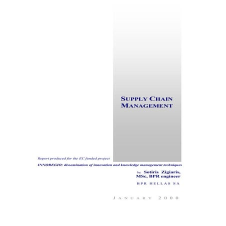 What is supply chain management program | PDF