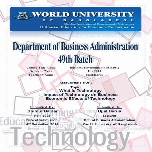 What is technology ?