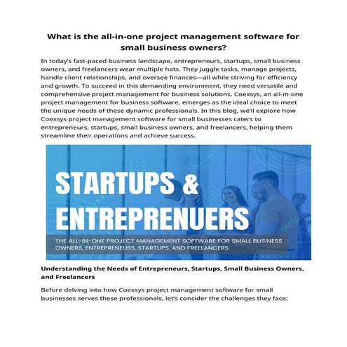 What is the all-in-one project management software for small business owners.docx