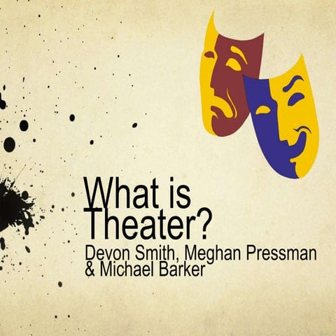 What Is Theater