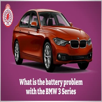 What is the battery problem with the BMW 3 Series