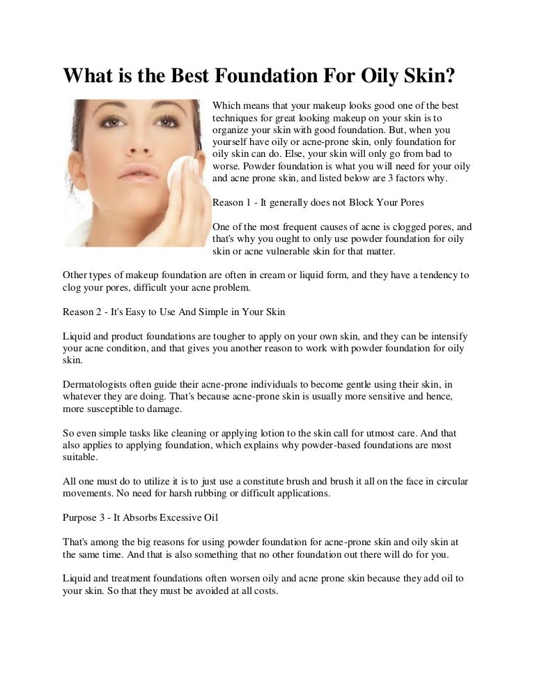 best foundation for work