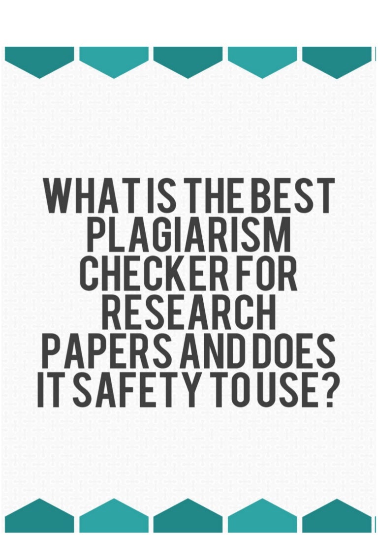 Research papers no plagiarism