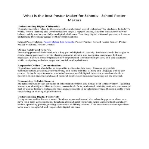 What is the Best Poster Maker for Schools - School Poster Makers.pdf