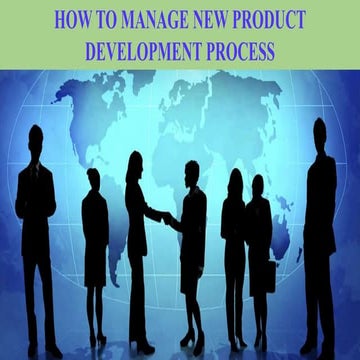 What is the best way to manage the new   product development process