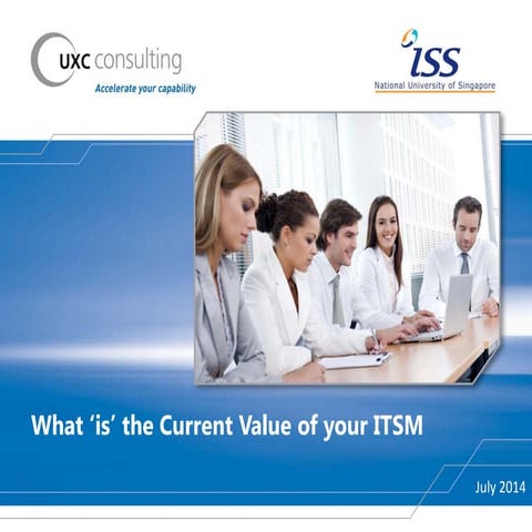 What 'is' the Current Value of your ITSM?
