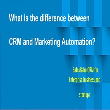 We will explain the difference between marketing automation and CRM in an easy-to-understand manner!