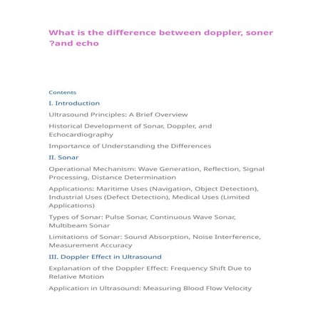 What is the difference between doppler, soner and echo.docx