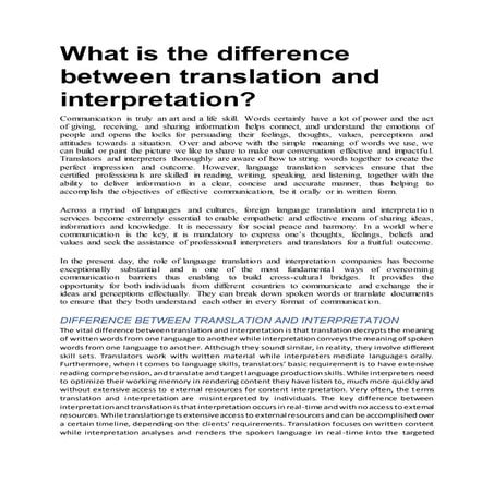 Translation agency in UK