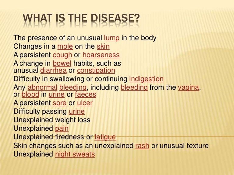 What is the disease