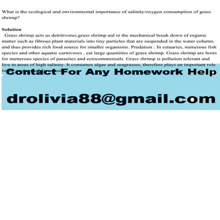 What is the ecological and environmental importance of salinityoxyg.pdf