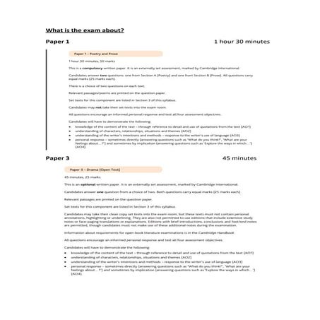 What is the exam about