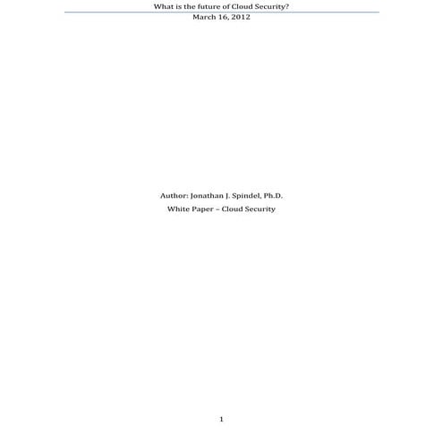 What is the future of cloud security linked in